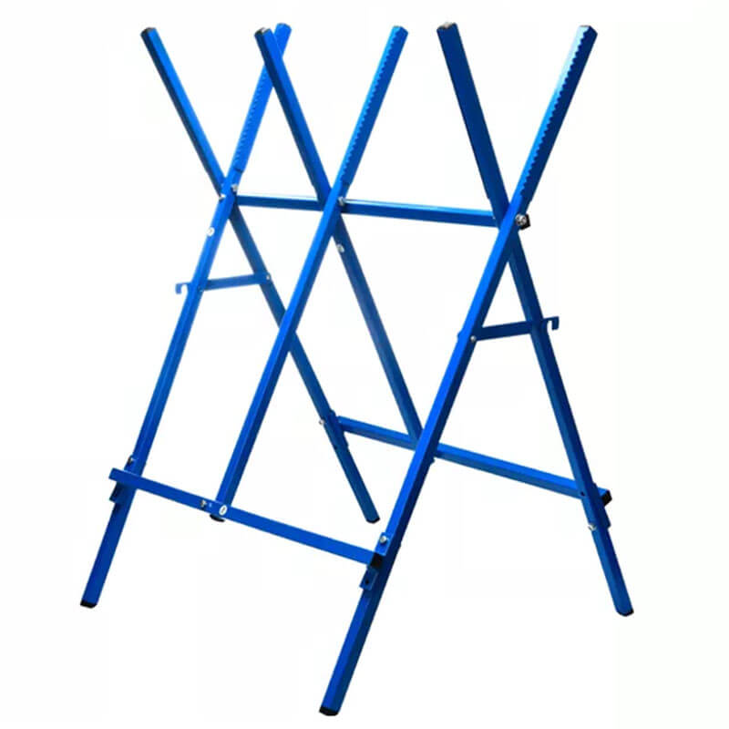 Heavy Duty Stable Square Foldable steel log Folding Trestle Chain Saw Horse b01s