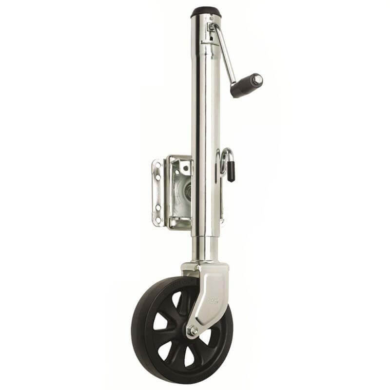 TJ104 Trailer Jack with wheel 1500 lbs 10in Travel