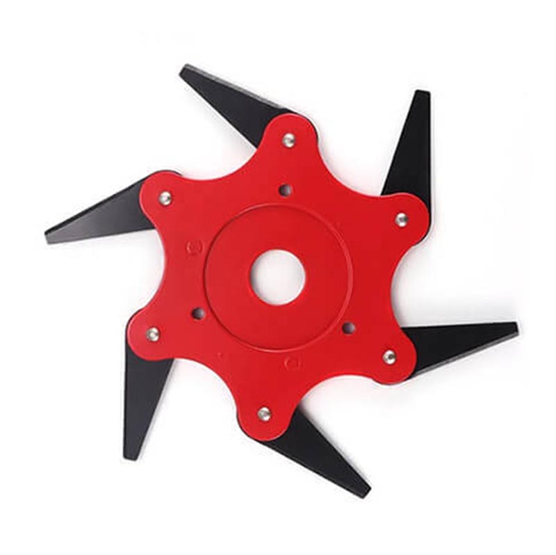 6 Teeth Trimmer Head Steel Razors Trimmer Head 65Mn Lawn Mower Grass Brush Cutter 01