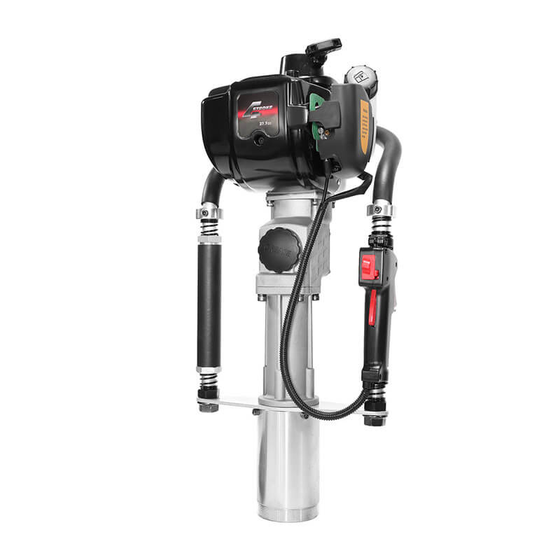 PD657 37.7cc Gas Powered Pile Driver T Post Pole Fence Portable 4 Stroke Fencing Hammer Black 5 1