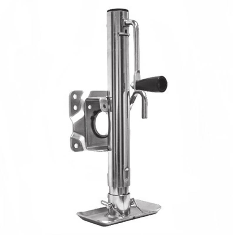 TJ411 Trailer jack side wind with swivel plate