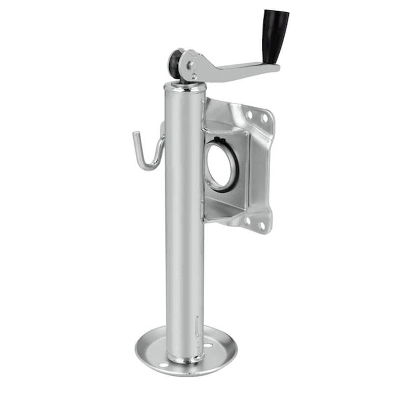 TJ421 Trailer jack top wind with swivel plate