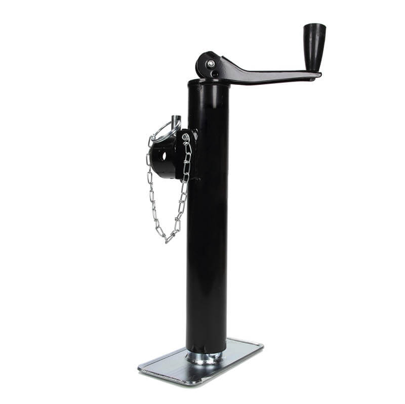 TJ461X Trailer jack top wind with weld on tubular mount 1
