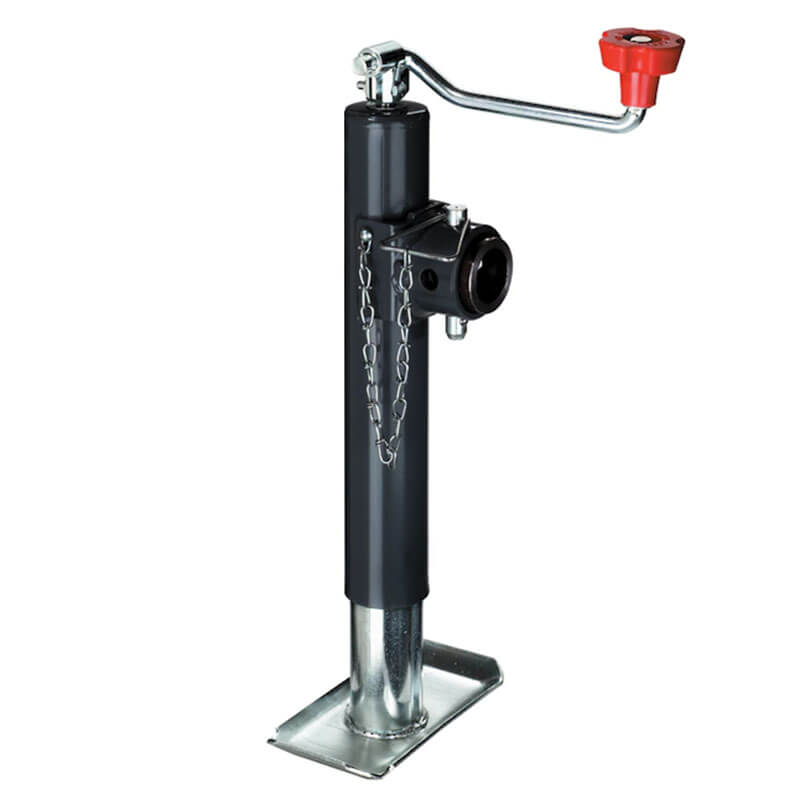 TJ481X Trailer jack top wind with weld on tubular mount 1