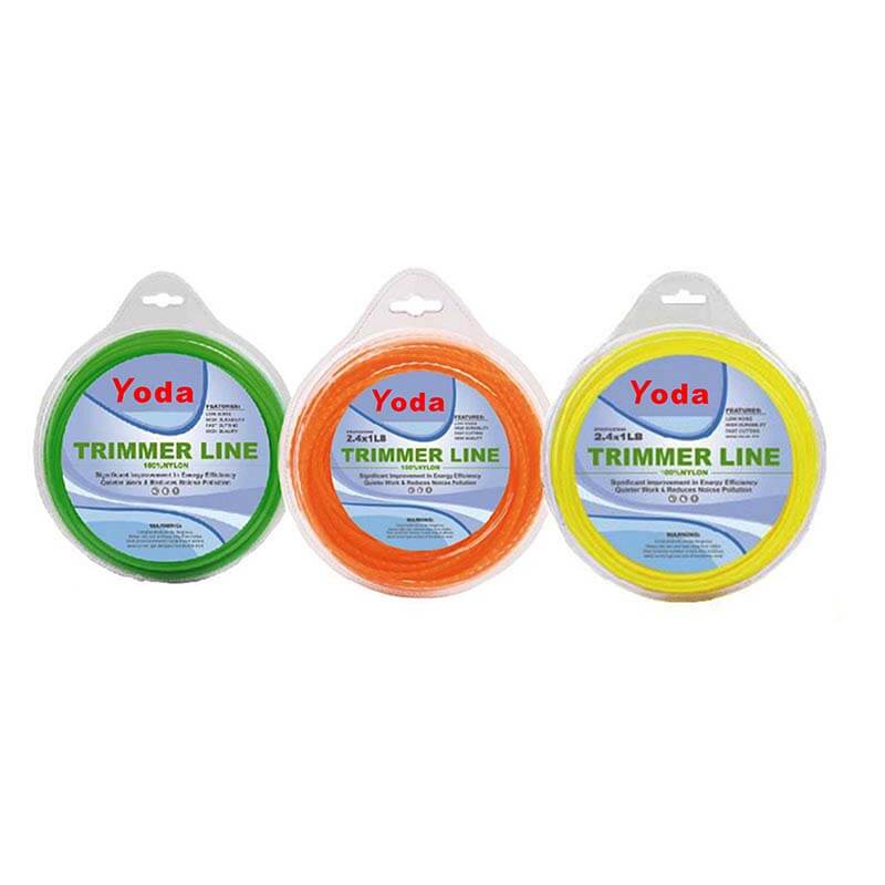 trimmer line with clamshell